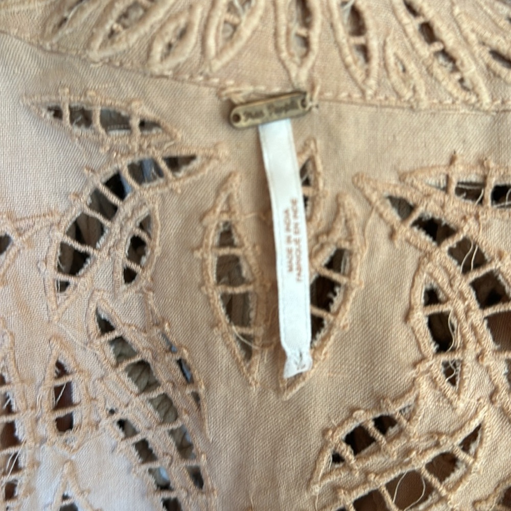 Free People size 12 cut out detail jacket size 12 - Picture 10 of 12